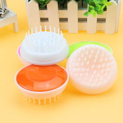 Wholesale Round Pet Bath Brush Handheld Dog Shower Brush Cleaning Brush Massage Brush Dog Supplies