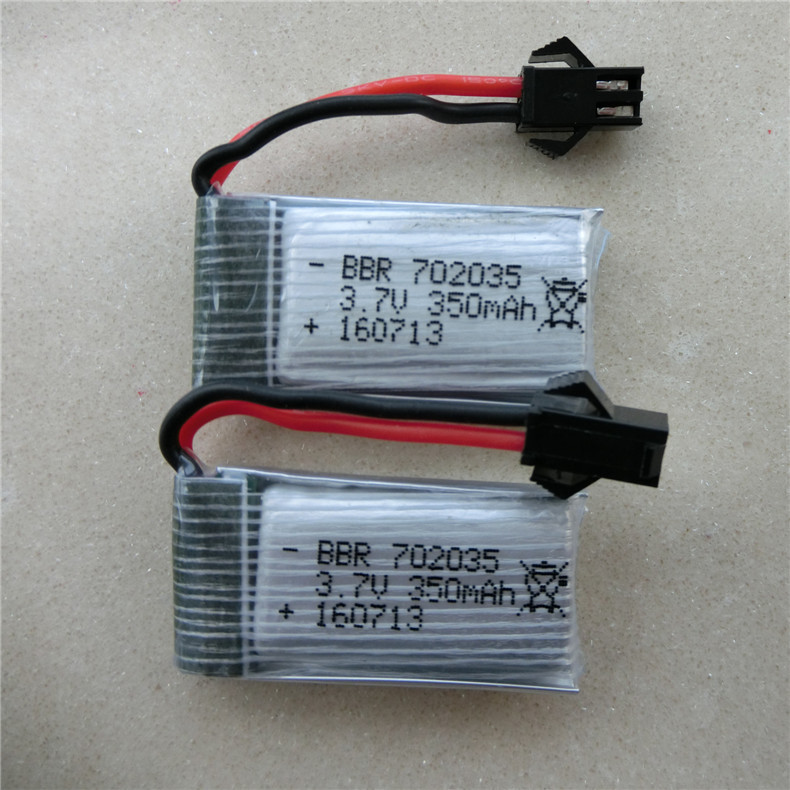 Sima X5C X5SC X5SW quadcopter upgraded with a larger 3.7V 350mAh lithium battery.
