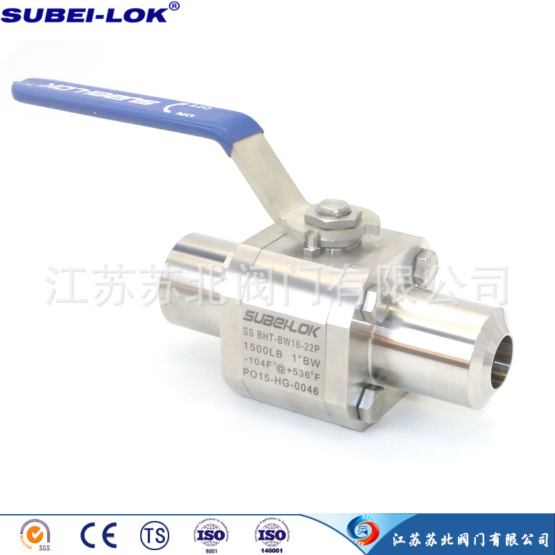 供应DN40 BW对焊式高压手动球阀SS316 CL2500锻造高压球阀