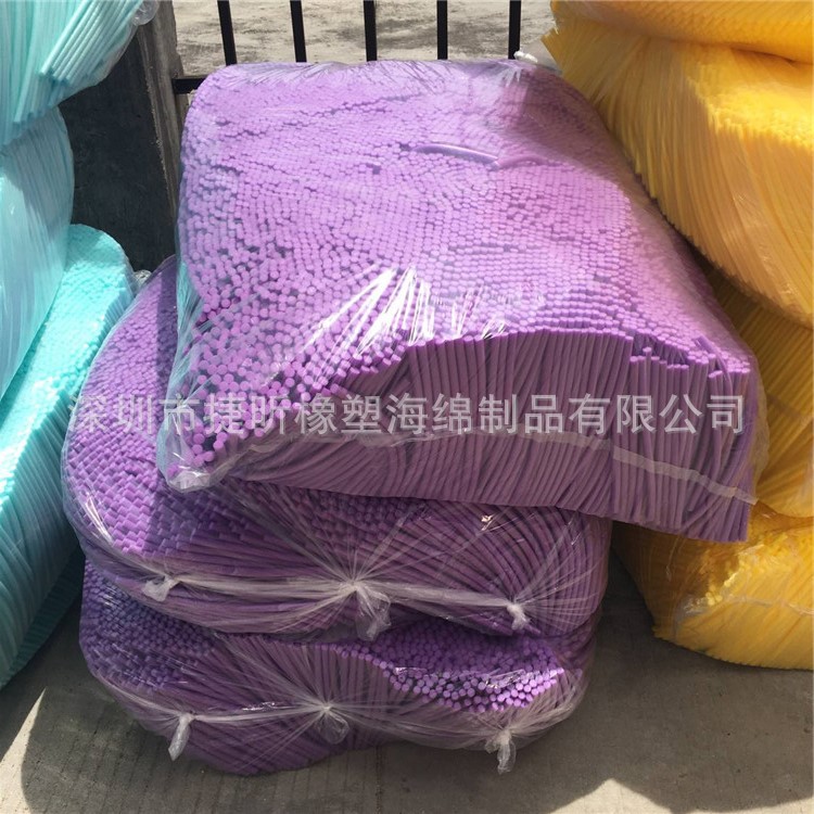 工厂批发10mm直径珍珠棉棒柔软人1CM教具泡棉棒 可颜色