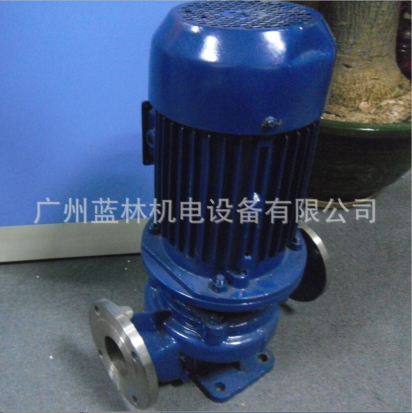 空调循环泵 IHG40-100(I)A不锈钢单级离心泵 0.75kw立式管道泵