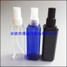 爽肤水方形喷瓶100ml 细雾喷瓶 黑色pet方瓶配喷头100ml花水喷壶