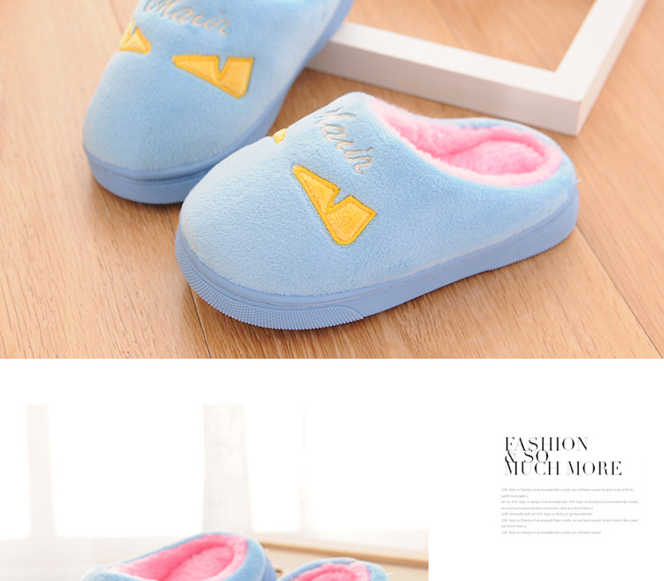 Pantoufles enfants en suède pour hiver - semelle coton - Ref 1004947 Image 21