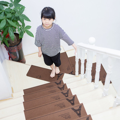 跨境专供家用楼梯垫楼梯贴台阶贴防滑贴实木防滑免胶自粘地毯|ms