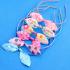 Fashionable headband, hair accessory, Korean style, floral print, wholesale