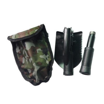 小号野营户外军工铲折叠工兵铲铁锹多功能军锹钓鱼铲子车载兵工铲|ru