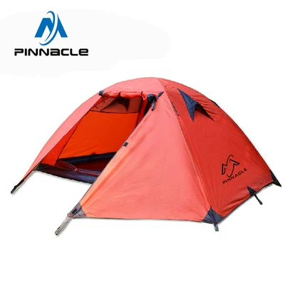 Factory wholesale double camping outdoor supplies 2-3 people camping rainstorm aluminum pole tent rainproof 5000mm