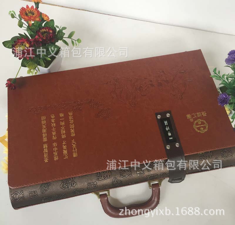  茶叶包装礼盒 多色LOGO烫印皮盒 保健品皮盒 皮箱批发订制特