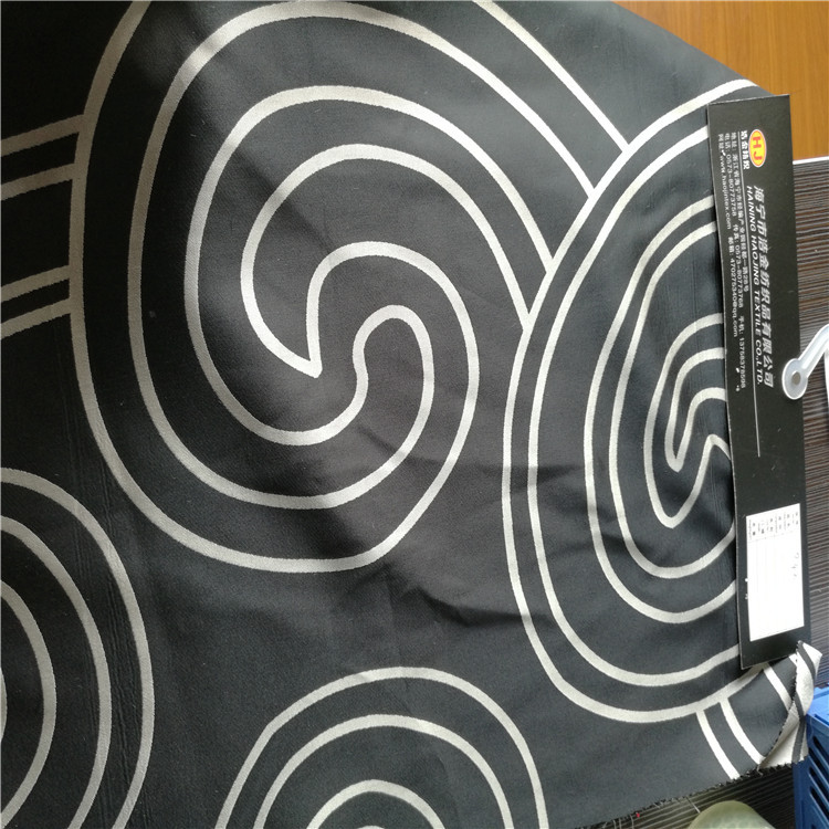 欧美风格大圈图案梭织色织提花布适用于服装装饰沙发布鞋子布