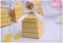 新款小蜜蜂喜糖盒'个性创意卡通糖果盒'宝宝周岁回礼盒厂家批发