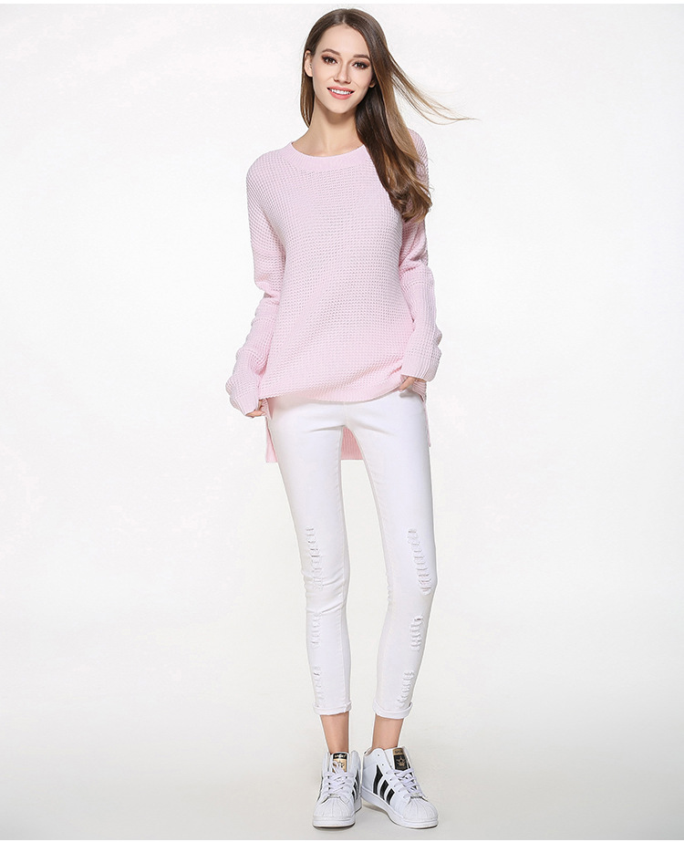 plus size thin knit sweater loose top NSYH16546