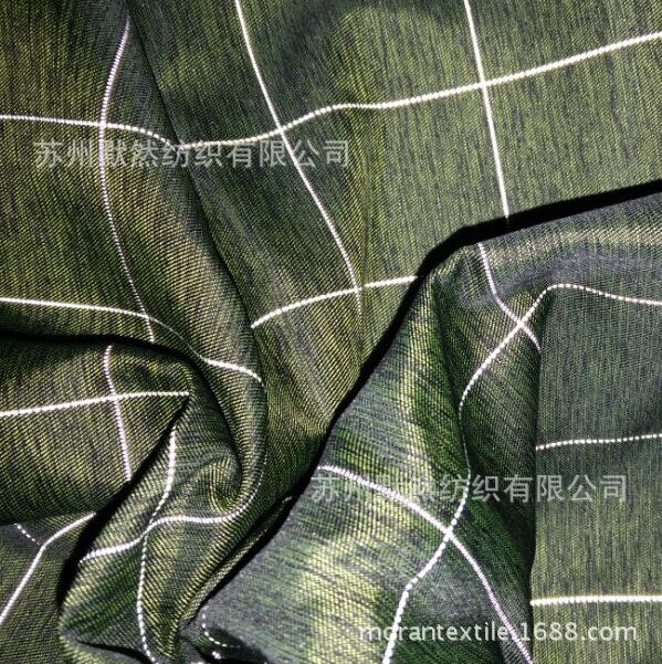 色织反光面料  户外运动反光面料  反光丝色织面料 适合做夜行服