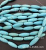 Turquoise beads, glossy accessory