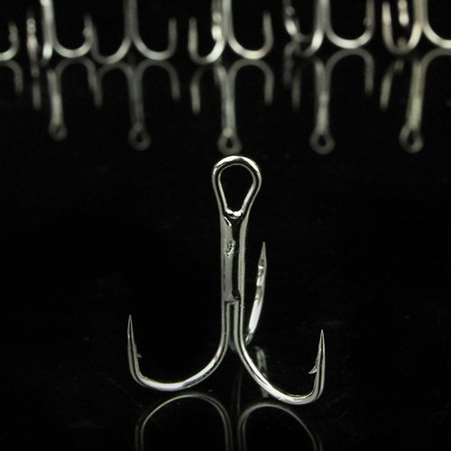High-carbon steel three-pronged hook, three-branch hook, weedless lures, treble hook, wholesale fishing gear