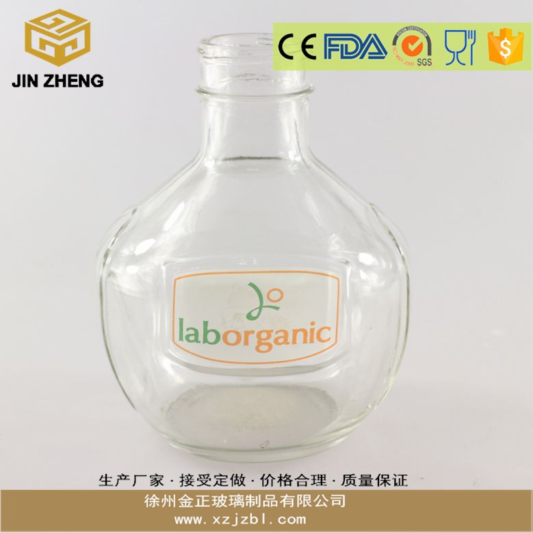 玻璃瓶厂家定做批发 500ml无铅玻璃果酒瓶 饮料果汁瓶 定制logo