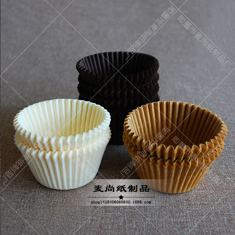 Calidad Alimentaria de alta temperatura resistente a la torta redonda taza de papel bandeja de hornear muffin postre pan taza de papel al por mayor