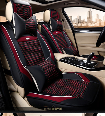 2016新款热销产品冰丝皮夏季四季通用座套 汽车座垫厂家批发