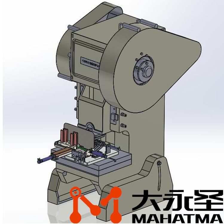 银朗小片料自动冲压机械手示意图-logo
