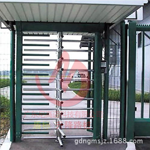封闭式十字旋转转闸-机场通道门禁半自动转闸门-单向90度转向闸门