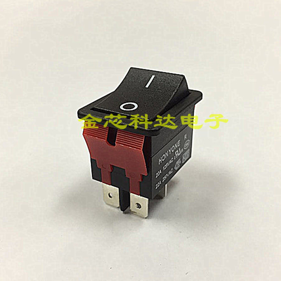 台湾30A船型 翘板开关 大电流焊机LR-210-C5N-BB黑色