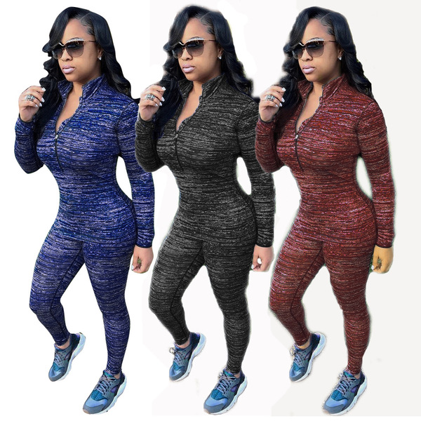 Fashion Ultra-Flexible Colored Cotton Tight Sports Suit in Europe and America