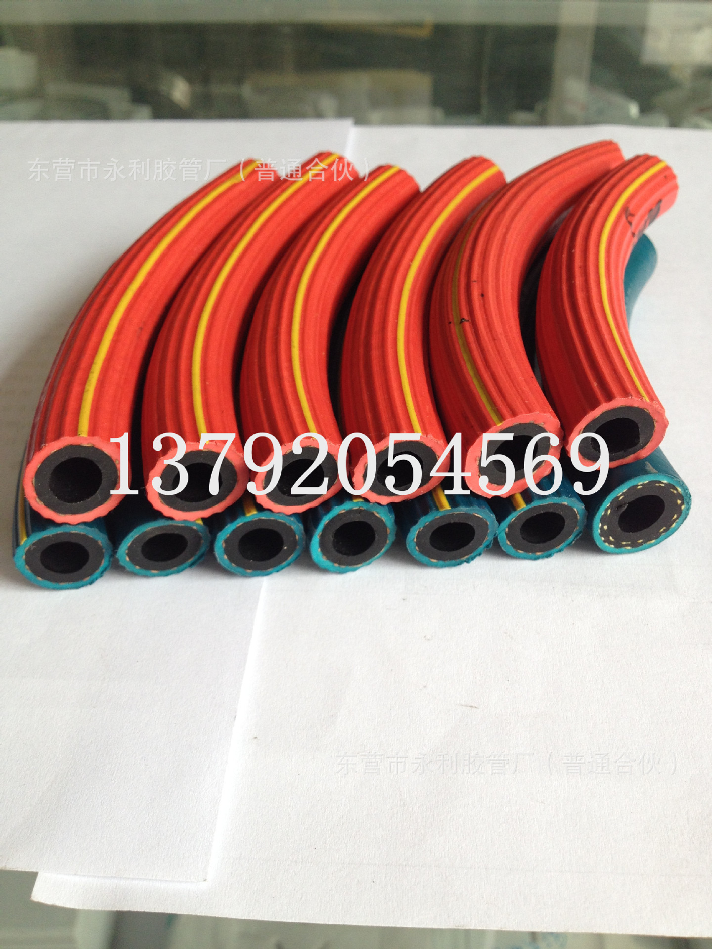 氧气管乙炔管  耐高压三胶两线高压空气管8,10mm