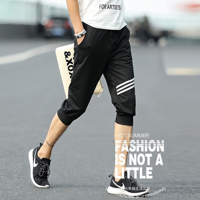 men's wear new pattern Cropped Trousers summer motion Haren pants man 7 pants leisure time Large Beach pants k344