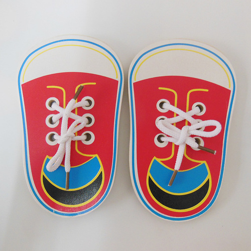Wholesale June 1st Kindergarten Gift Brain-boosting Early Education Toy Material DIY Flat Screen Laces Toy