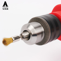 Anzhicheng mini copper wire brush grinding head with rod stainless steel wire brush for polishing, rust removal and burr removal