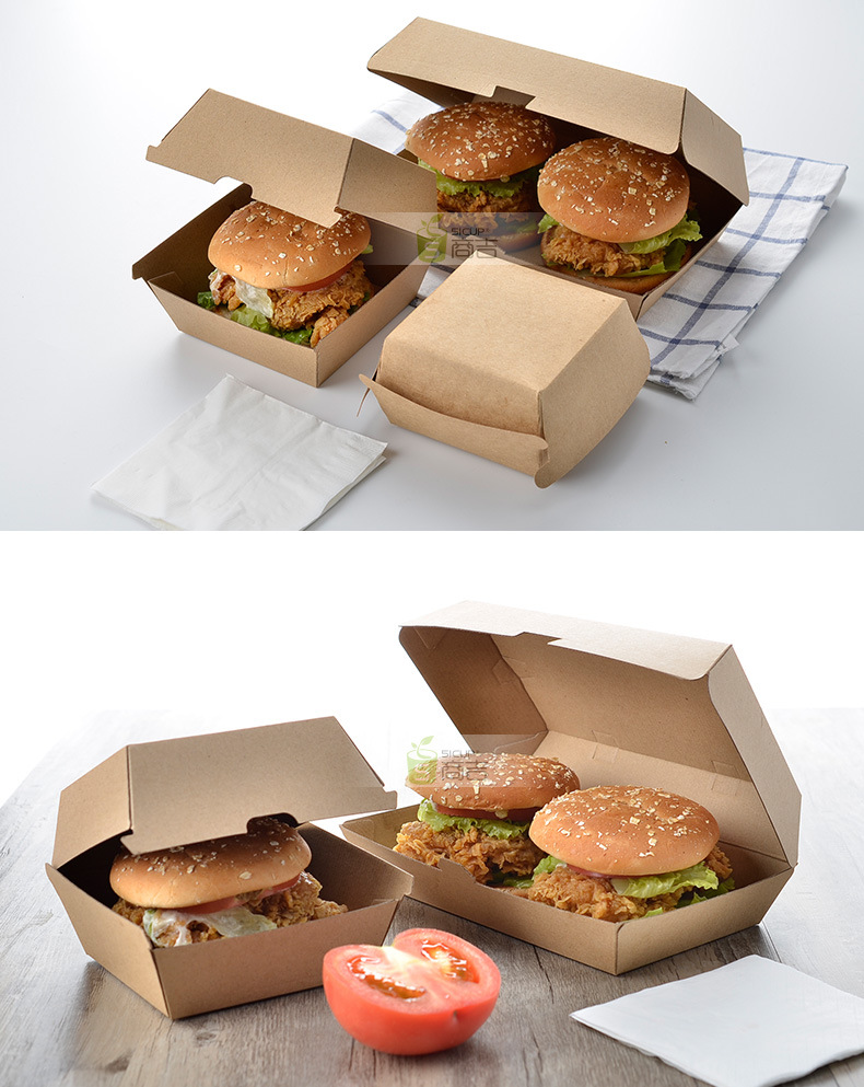 食品包装盒_牛皮纸一次性纸盒食品包装盒蛋糕打包盒子批发 - 阿里巴巴