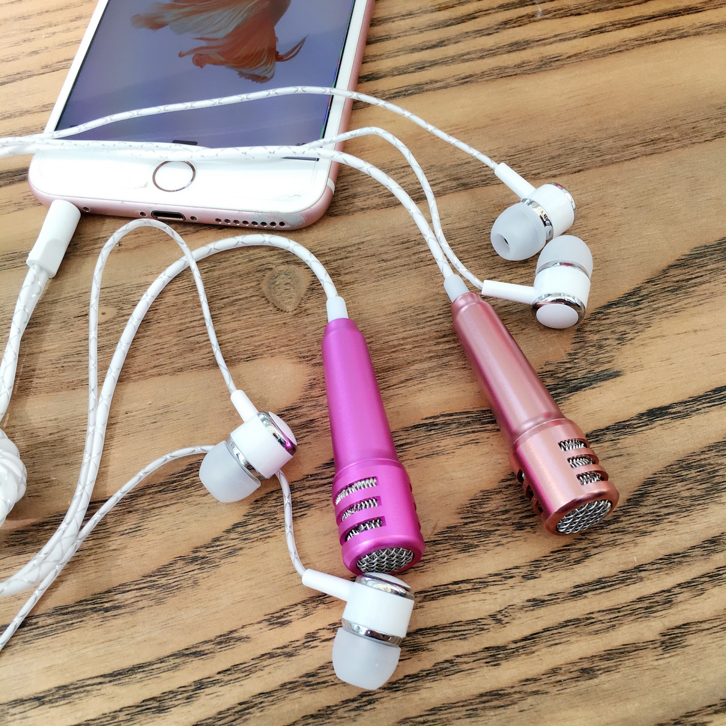 手机电脑麦克风话筒耳机一体迷你全民k歌唱吧