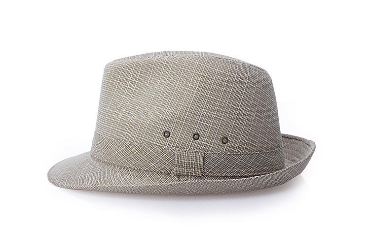 Summer Season Women's Gender Elegant Style Crimping Rim Women's Elegant Solid Color Crimping Fedora Hat