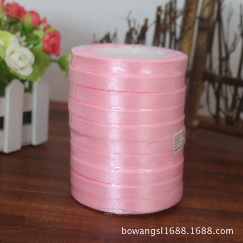 Yiwu venta al por mayor 1cm cinta regalo flor embalaje pastel hornear decoración cinta DIY casual multicolor