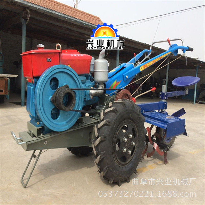 小型柴油水冷手扶拖拉机 101柴油犁地机