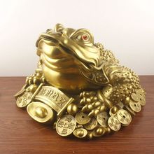 铜金蟾摆件铜元宝蟾三足蛤蟆金属工艺品家居铜器批发装饰品