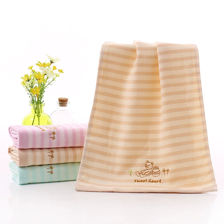 Cartoon gauze towel for kindergarten, 2021 collection, wholesale