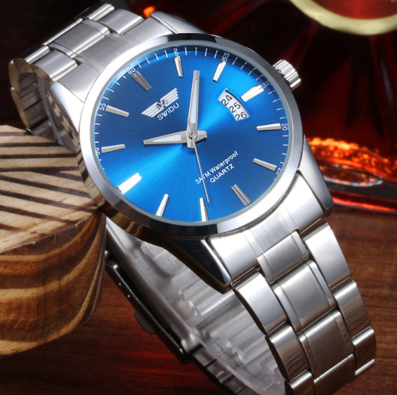 Stylish Steel Watch - Coffee Color