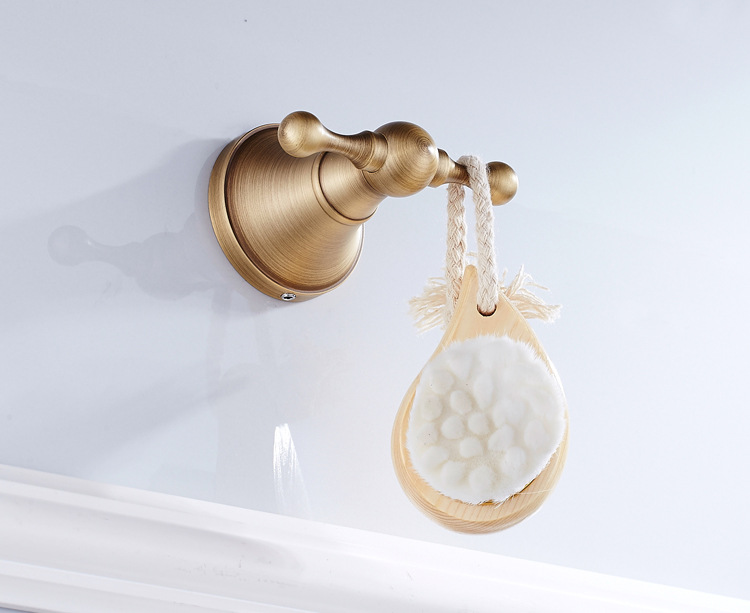 全铜复古欧式衣勾挂衣钩衣帽钩毛巾挂钩五金卫浴挂件批