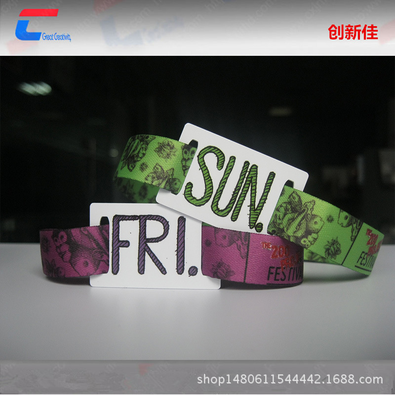 厂家供应NFC编织腕带，rfid射频IC手腕带 F08身份识别腕带