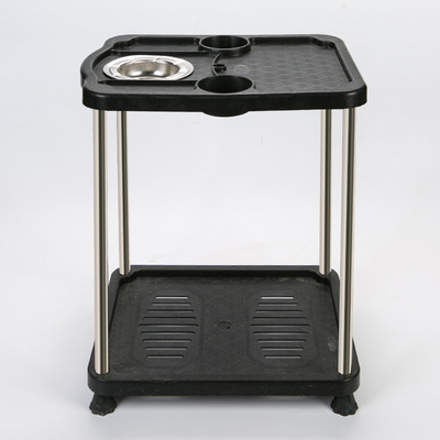 麻将机茶几机麻配件茶水架不锈钢腿圆形方形塑料茶几特价