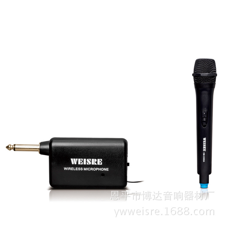 Micrófono inalámbrico VHF compatible con altavoz batería incluye clip de solapa