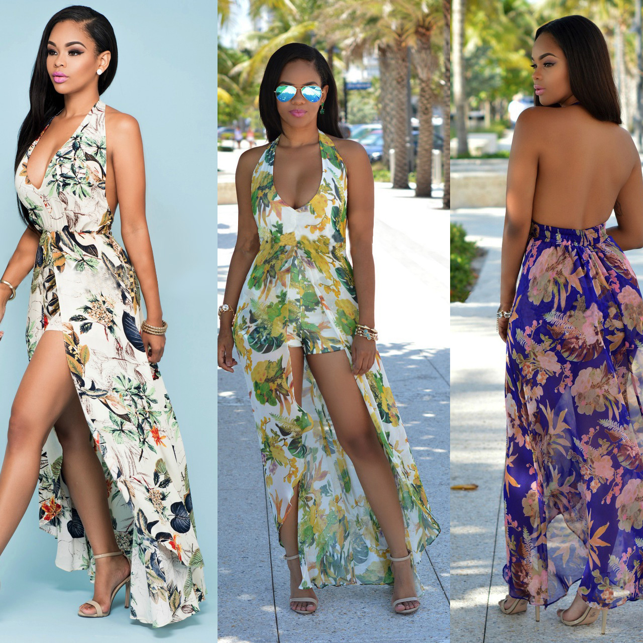 Womens dresses plus size pineapple print