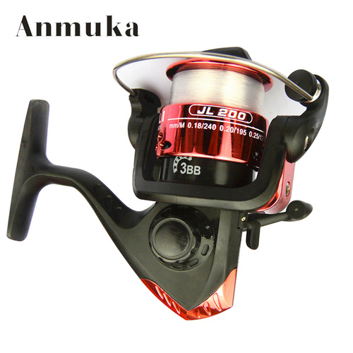 JL200 front unloading spinning wheel 3-axis 5.2:1 left and right hand interchangeable fishing reel with 40 meters fishing line