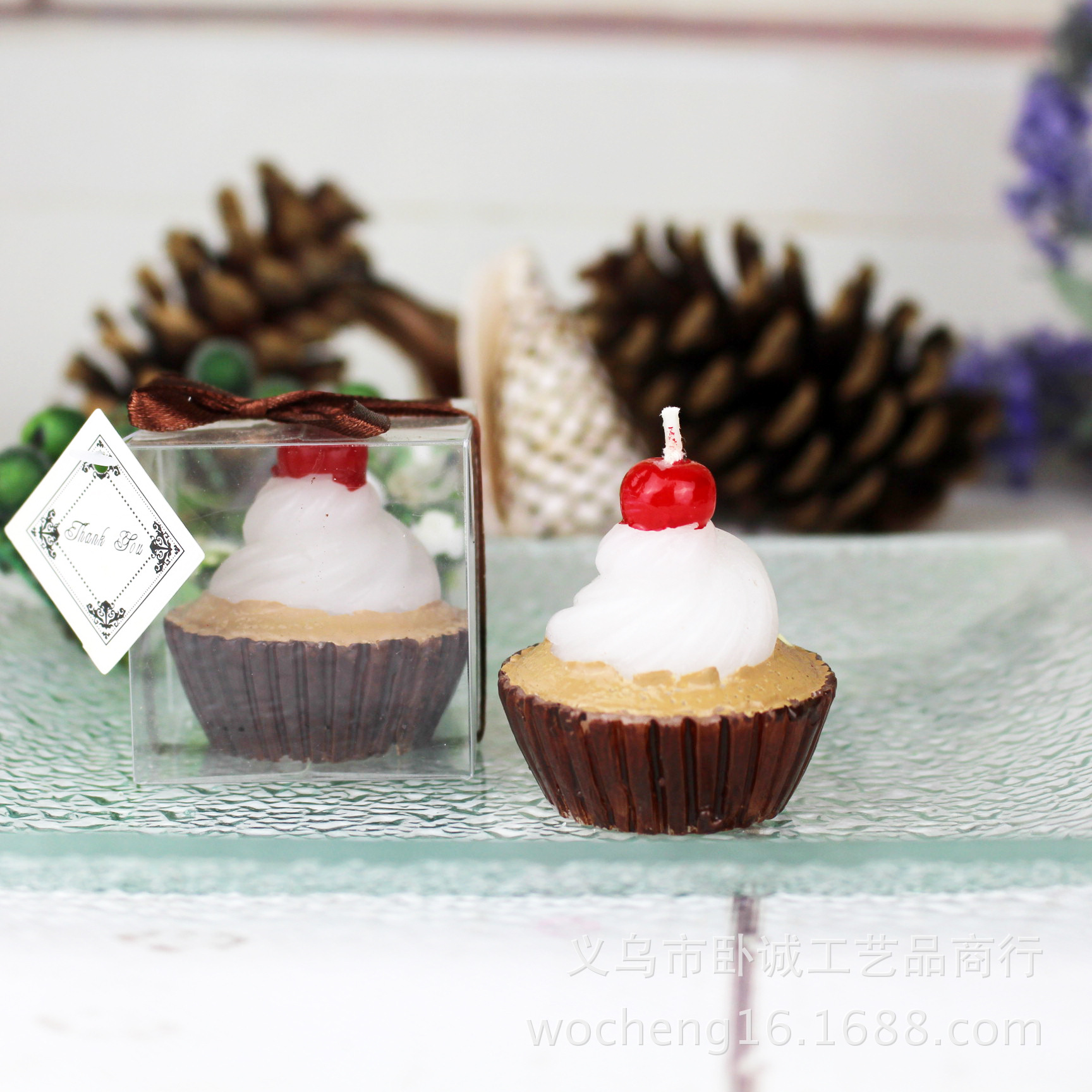 樱桃蛋糕蜡烛奶油