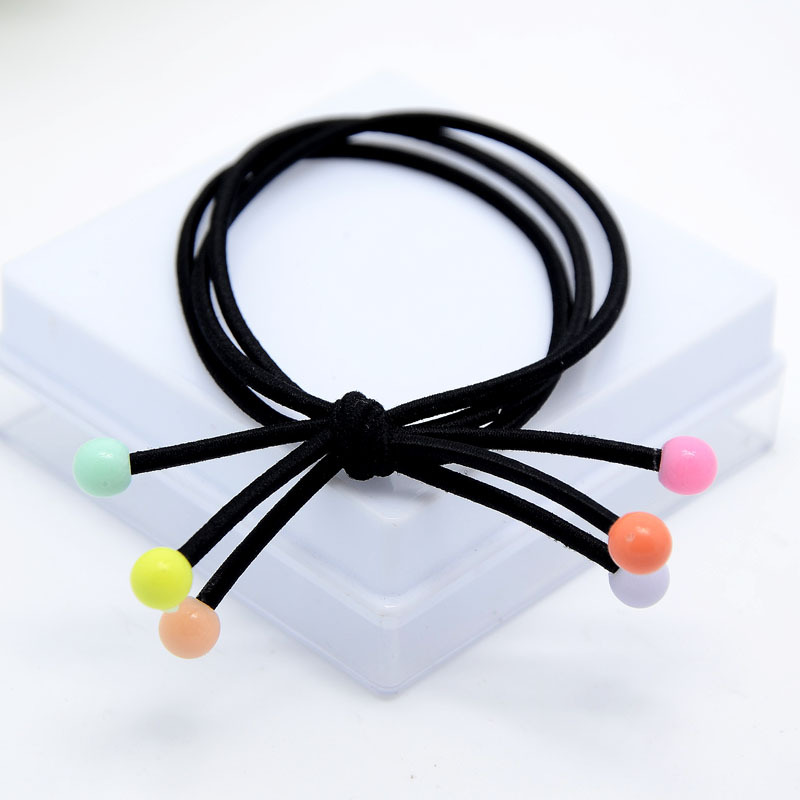 三条皮筋发饰头饰 蝴蝶结超强弹力 无接缝发圈皮筋 4元店饰品厂家