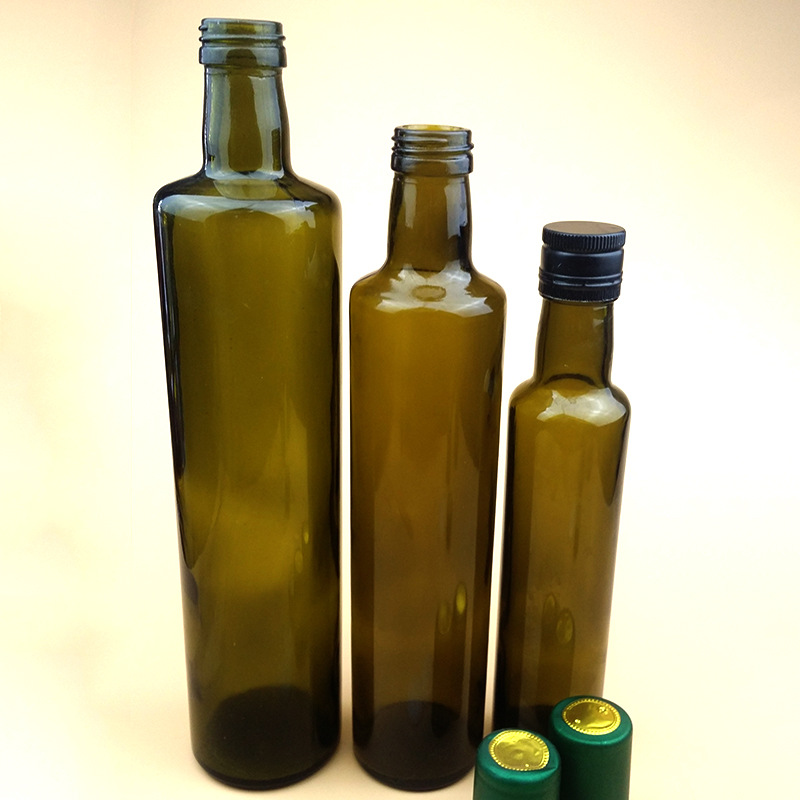 现货供应茶油瓶亚麻油玻璃瓶玻璃方形圆形橄榄油瓶香油瓶子 批发