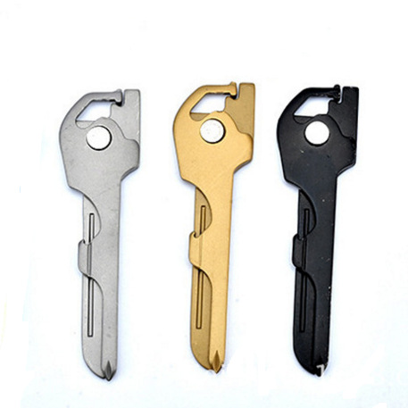 彩色版户外多功能钥匙扣 迷你多功能工具 瑞士科技6合一钥匙刀|ru