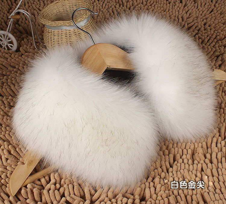 2016 new pattern thickening Korean Edition Mao collar black and white Color Fox Wool shawls leather and fur square neck children