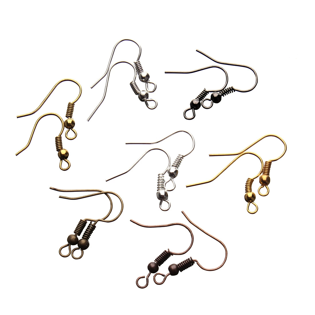 200 штук/мешок spring bead сережки-цепочки, серьги-булавки, аксессуары для украшений F7