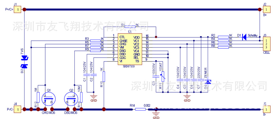 3串原理图 带温控